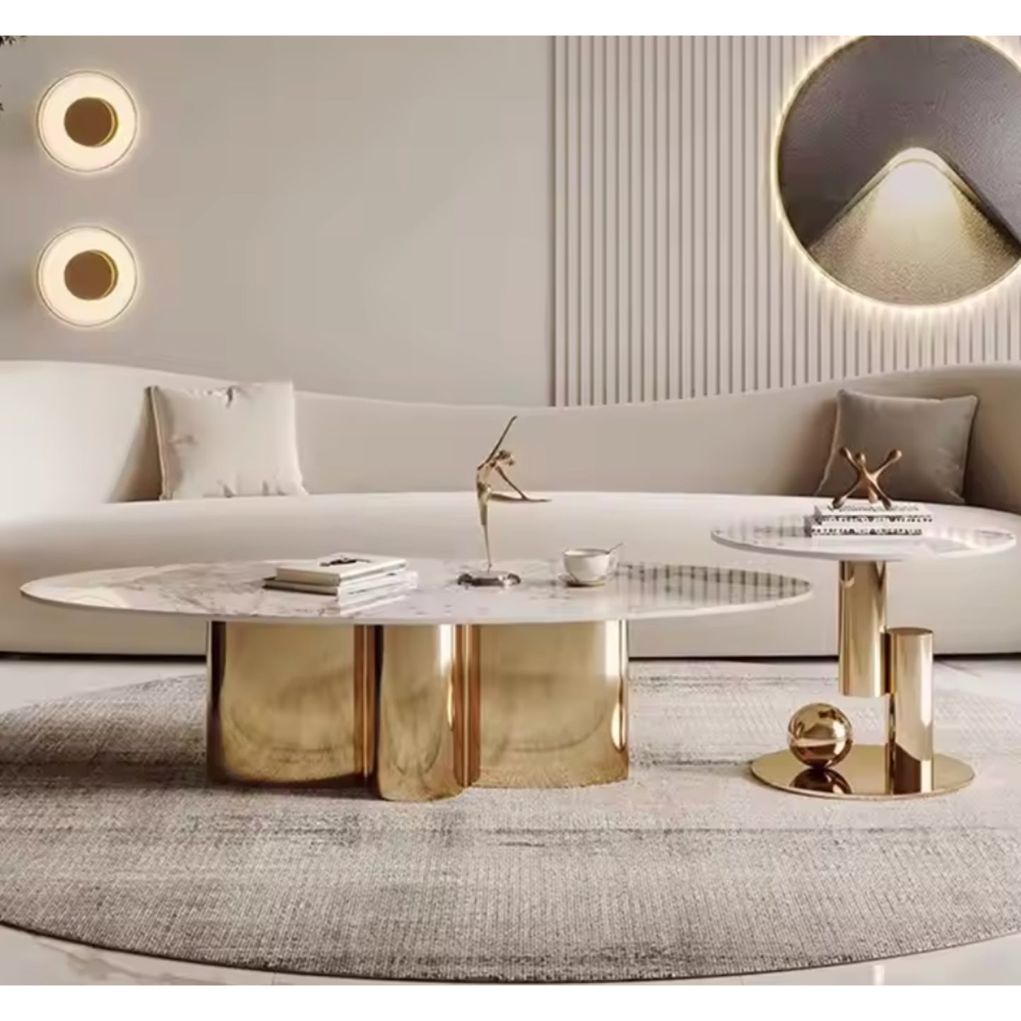 Marbelle Sculptura Coffee Table Set