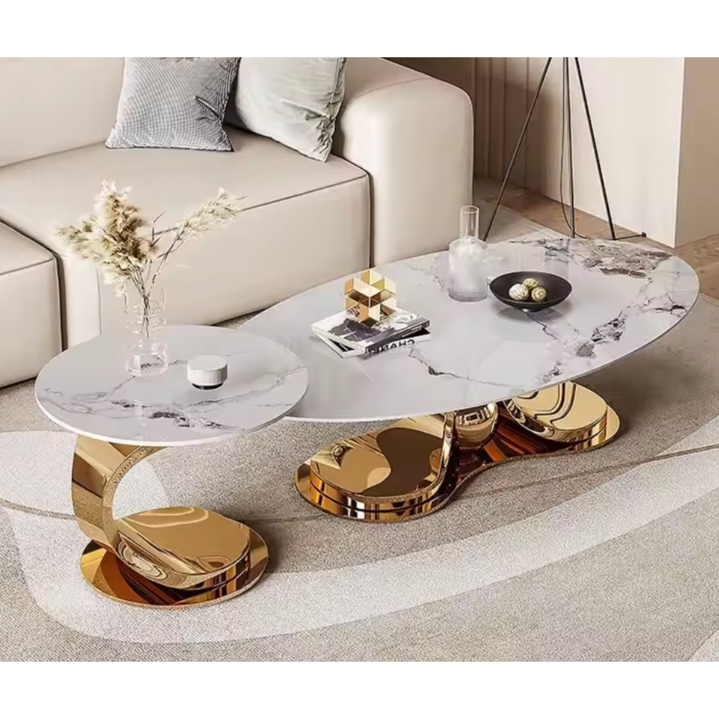 Aurion Luxe Duo Coffee Table Set