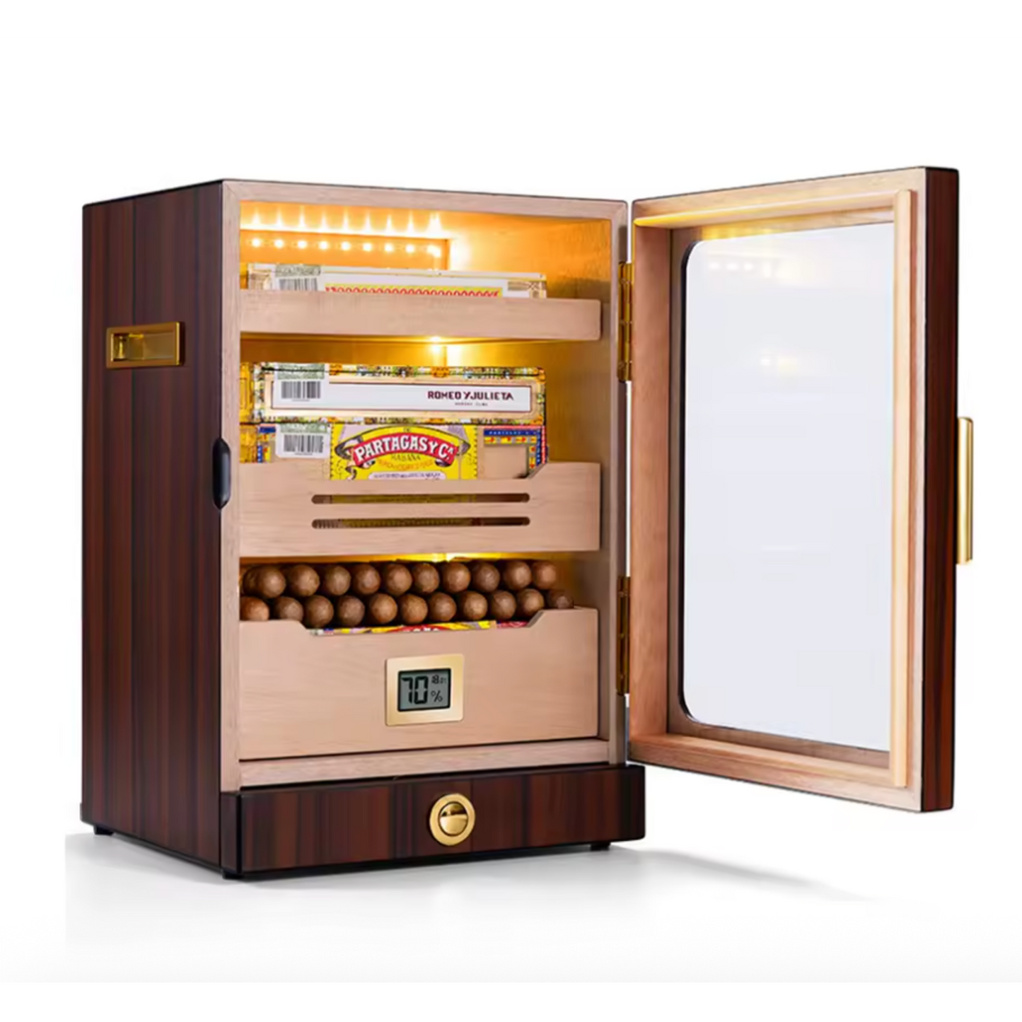Luxidor Aureum 300 Electric Cigar Humidor Cabinet