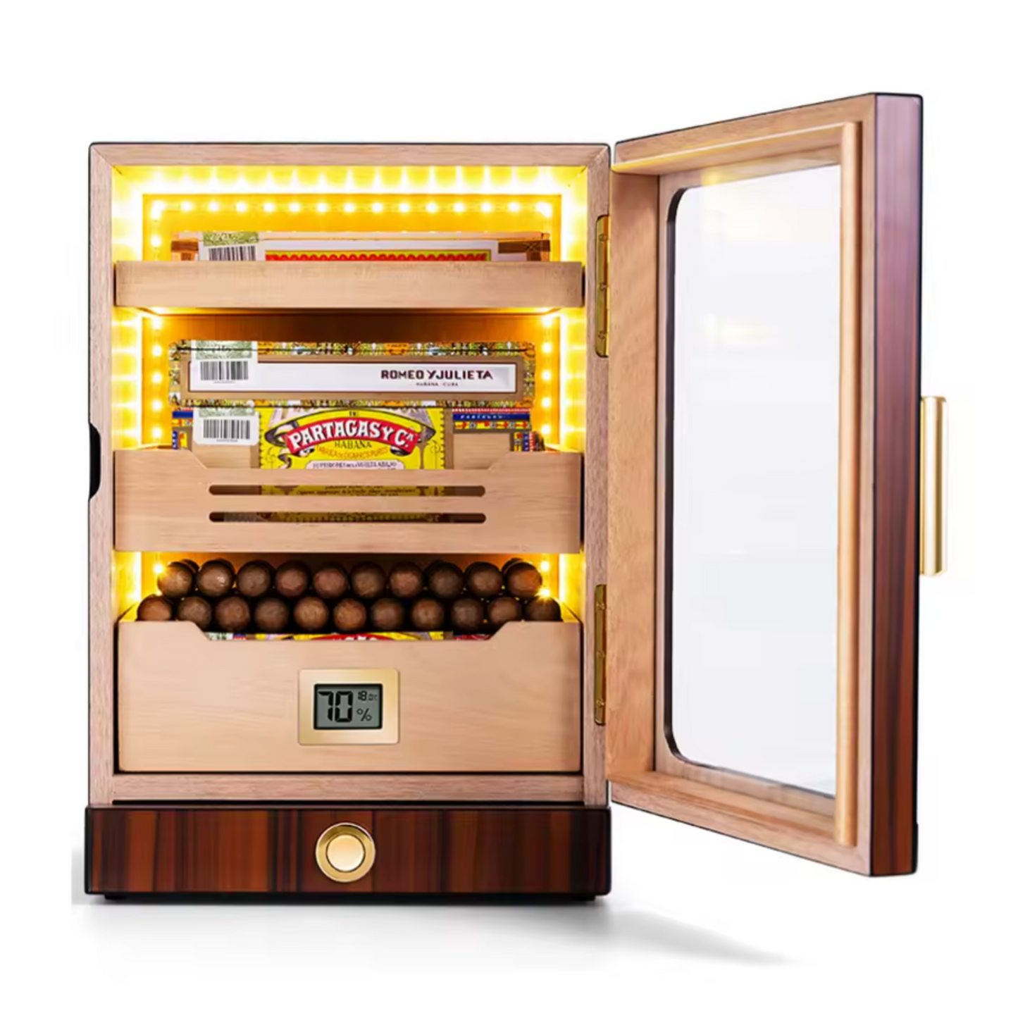 Luxidor Aureum 300 Electric Cigar Humidor Cabinet
